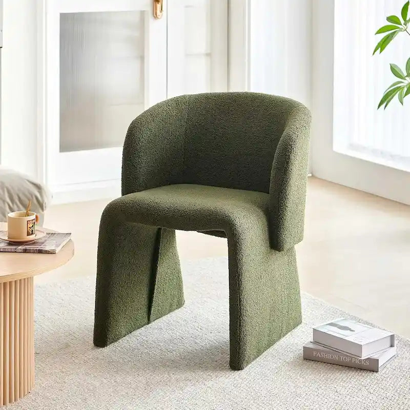 Howtai Barrel Dining Sofa Chairs Upholstered-Fully Wrapped