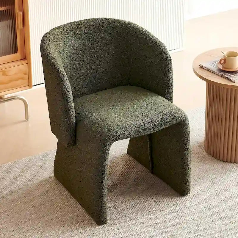 Howtai Barrel Dining Sofa Chairs Upholstered-Fully Wrapped