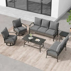 6-Piece Patio Sofa Furniture Set Outdoor Seating Group with Cushions