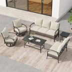 6-Piece Patio Sofa Furniture Set Outdoor Seating Group with Cushions