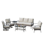 6-Piece Patio Sofa Furniture Set Outdoor Seating Group with Cushions