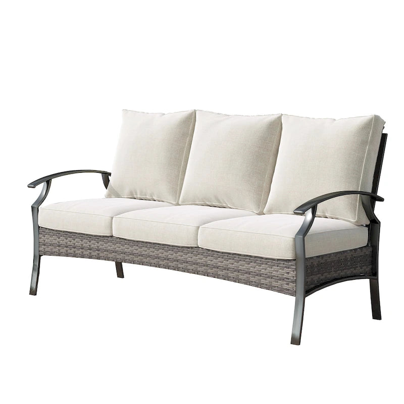 6-Piece Patio Sofa Furniture Set Outdoor Seating Group with Cushions