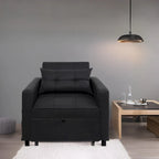 Poltrona reclinabile trasformabile 3 in 1, divano letto moderno imbottito, sedia a sdraio pieghevole per piccoli spazi