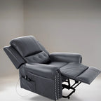 Luxury Air Leather Power Lift Recliner Chair with Heat & Massage  Perfect for Elderly Assistance