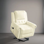 Luxury Air Leather Power Lift Recliner Chair with Heat & Massage  Perfect for Elderly Assistance