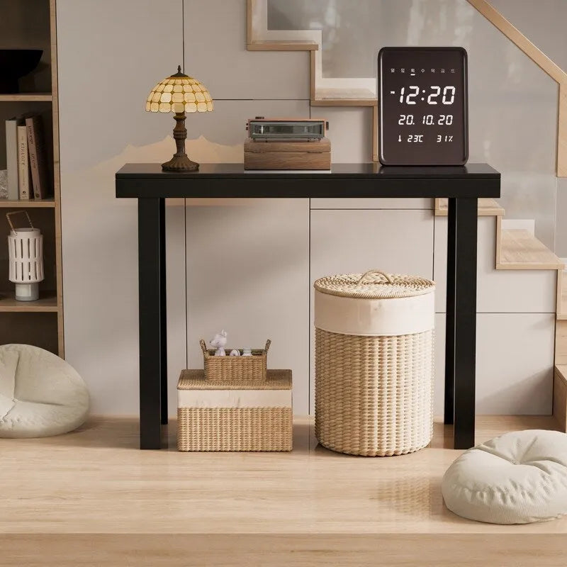 Modern Console Table Solid Wood for Entryway or Hallway Decor
