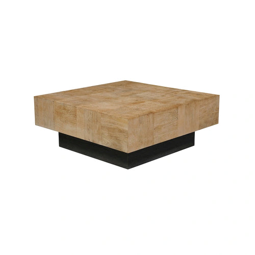 Set da 2 tavolini da salotto in legno massello Caden