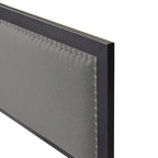 VECELO Bed Frame with Upholstered Linen Headboard and Footboard, Heavy-Duty Platform with Strong Metal Slats