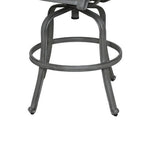 Mace Outdoor Patio Barstool Chair Set of 2, Aluminium, Golden Beige