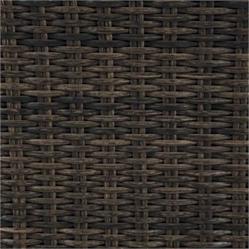 Soha 59 Inch Outdoor Multi Use Dining Table, Resin Wicker with Shelf, Brown