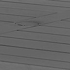 Hosa 66 Inch Outdoor Dining Table, Rectangular Slatted Top, Gray Rope Apron