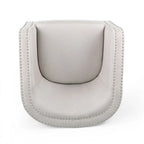 Swivel Accent Chair, Classic Round Barrel Style, Wheat Beige Fabric
