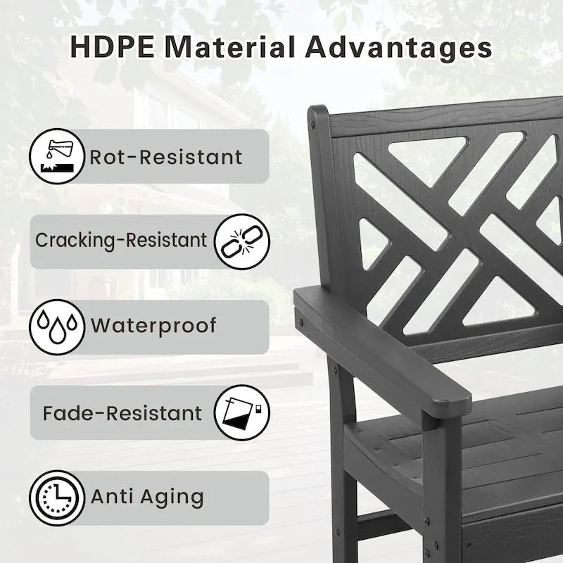 7 Piece Patio Outdoor Furniture Set, Garden Outdoor Dining Table Set with 6 Chairs, Dining Table with Umbrella Hole