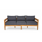 Christopher Knight Home- Avery Curved Acacia Wood Outdoor 5 Piece Chat Set