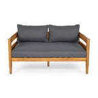 Christopher Knight Home- Avery Curved Acacia Wood Outdoor 5 Piece Chat Set