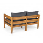 Christopher Knight Home- Avery Curved Acacia Wood Outdoor 5 Piece Chat Set