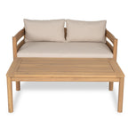 Christopher Knight Home- Avery Curved Acacia Wood Outdoor 5 Piece Chat Set