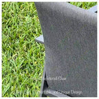 Tropea Dark Grey 11-Piece Aluminum Outdoor Dining Set with Sling Set in Midnight Grey - N/A