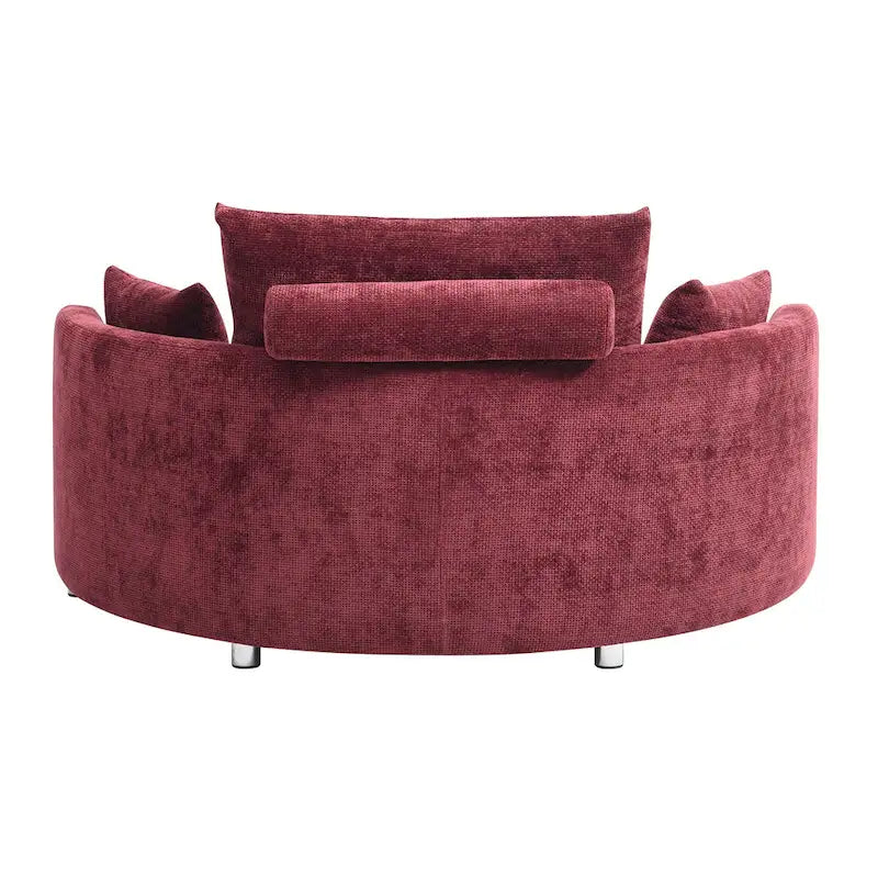 Foldable Linen Chair Bed,Floor Sleeper Sofa Bed,Circular Bed,Adjustable Futon Sofa,Folding Lazy Sofa Couch for Living Room