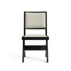 Furniture of America Evrena Modern 7-Piece Black Solid Wood Dining Set