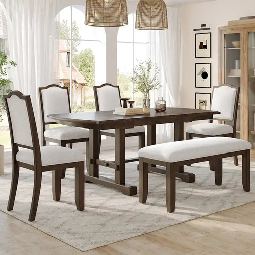 Tavolo da pranzo allungabile 60-78, tavolo da cucina in legno stile rustico con prolunga removibile, tavolo grande espandibile per 4-8 persone