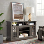 58 Classic TV Stand with Open & Closed Storage for TVs Up to 65