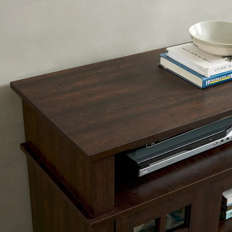 58 Classic TV Stand with Open & Closed Storage for TVs Up to 65