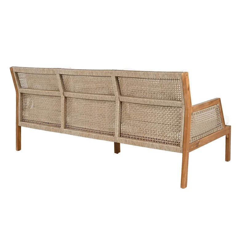 Christopher Knight Home - Malachi Outdoor Acacia Wood 4-Pieces Chat Set