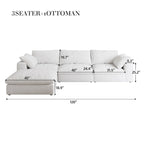 Large Size Modular Cloud Sofa Down Sofa Bed for Living Room