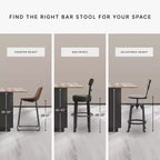 Sgabelli da bar girevoli Pinnadel Uph altezza bancone marrone chiaro - Signature Design by Ashley: similpelle, borchie decorative