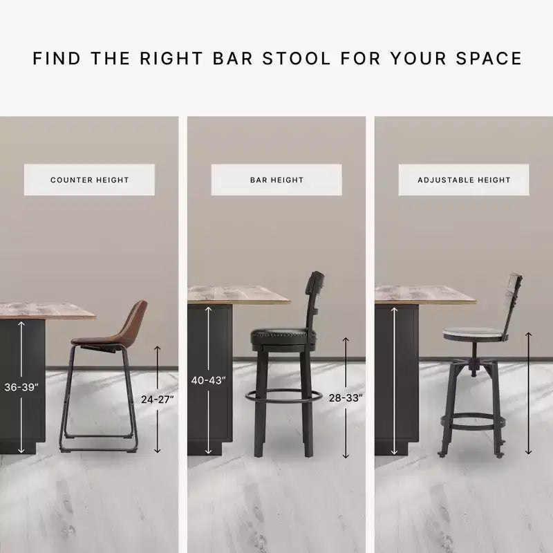Sgabelli da bar girevoli Pinnadel Uph altezza bancone marrone chiaro - Signature Design by Ashley: similpelle, borchie decorative