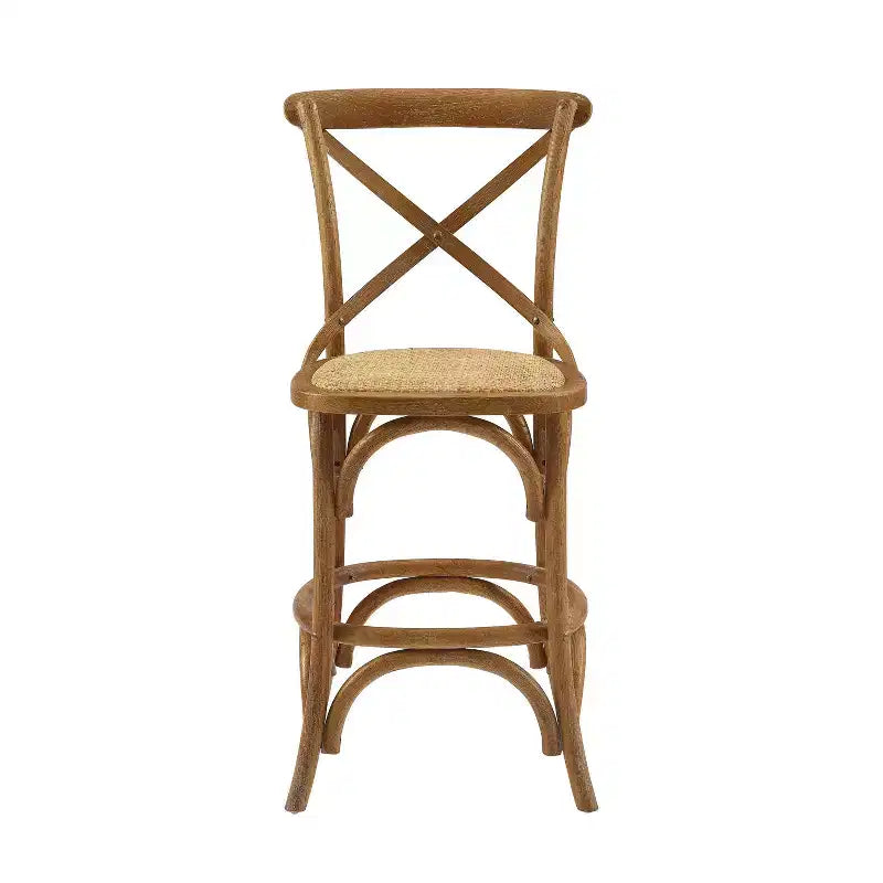 Sgabello da bar Roxy Wash per bancone, altezza bancone, grigio - Linon: Design country francese, nessun montaggio richiesto