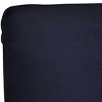 Skyline Furniture Hendrix Barstool Velvet Navy: Upholstered, Tapered Legs, 31" Seat Height