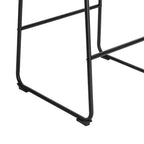 Set di 2 sgabelli da bar Jackson marroni - Finch: ispirati a Eames, seduta in microfibra, gambe in metallo, altezza fissa 73,66 cm