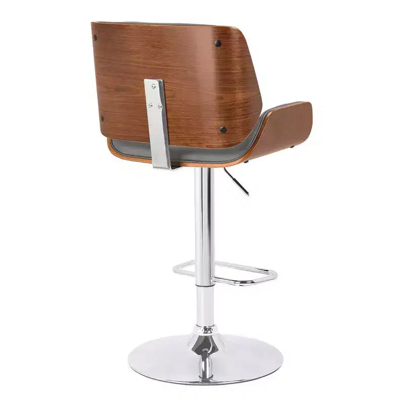 Sgabello da bar girevole Eloise grigio/cromo - Armen Living