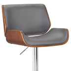 Sgabello da bar girevole Eloise grigio/cromo - Armen Living