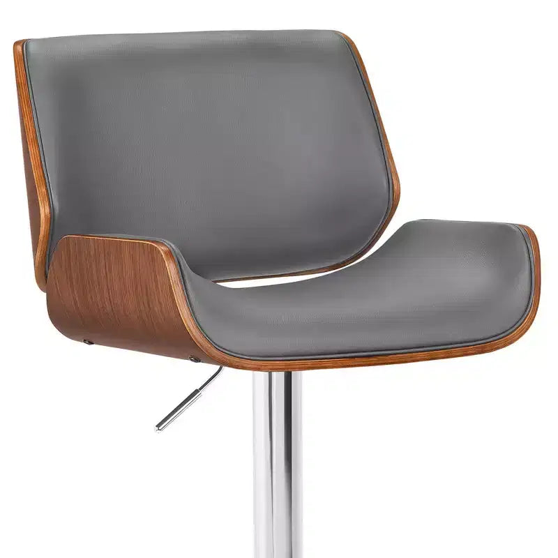 Sgabello da bar girevole Eloise grigio/cromo - Armen Living