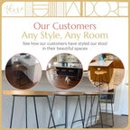 Sgabello da bar Mason altezza bancone Naturale - Adore Decor