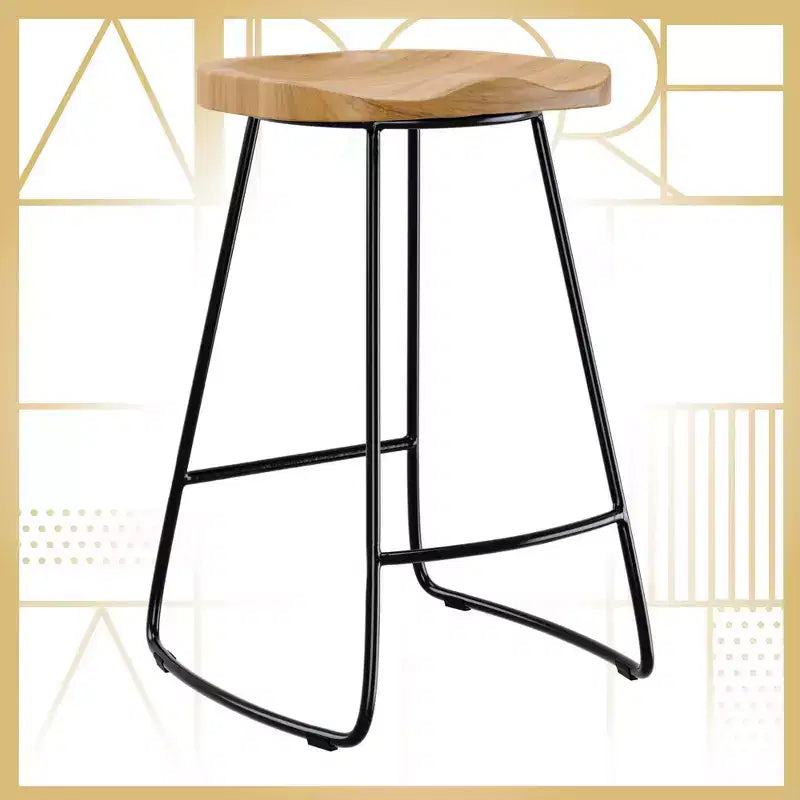 Sgabello da bar Mason altezza bancone Naturale - Adore Decor