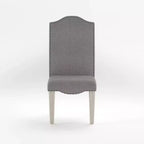 Set of 2 Ramond Transitional Side Chairs: Nailhead Trim, Cushioned, Wood Legs - HOMES: Inside + Out