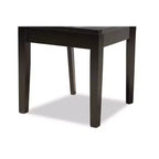 Set di 2 sedie da pranzo in legno Gervais Transitional marrone - Baxton Studio: Rivestimento in poliestere, Pulizia a macchia, Senza braccioli
