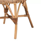 Neola Natural Rattan Dining Chair Set Brown - bali & pari: Handcrafted, No Assembly Required