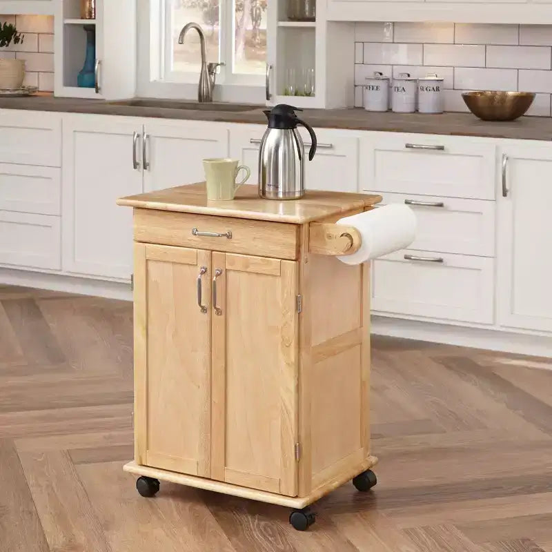 Carrello da cucina Homestyles Small General Line con piano naturale, marrone
