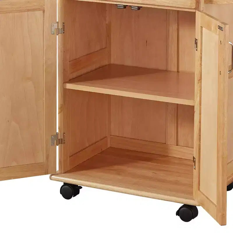Carrello da cucina Homestyles Small General Line con piano naturale, marrone