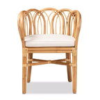 Melody Rattan Chair Natural/White - bali & pari