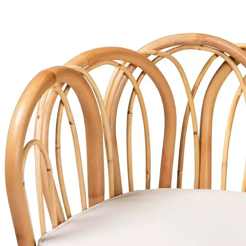 Melody Rattan Chair Natural/White - bali & pari