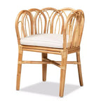 Melody Rattan Chair Natural/White - bali & pari