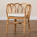 Melody Rattan Chair Natural/White - bali & pari