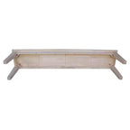 International Concepts 72" Shaker Style Bench Unfinished: Hardwood Frame, Seats 3, Farmhouse Decor