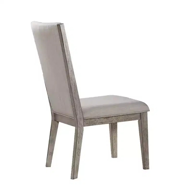Set of 2 19" Rocky Fabric Dining Chairs Gray Oak - Acme Furniture